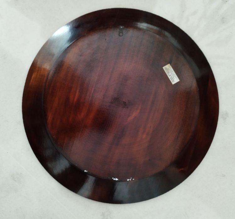 Pratos de madeira de decoração de paredes