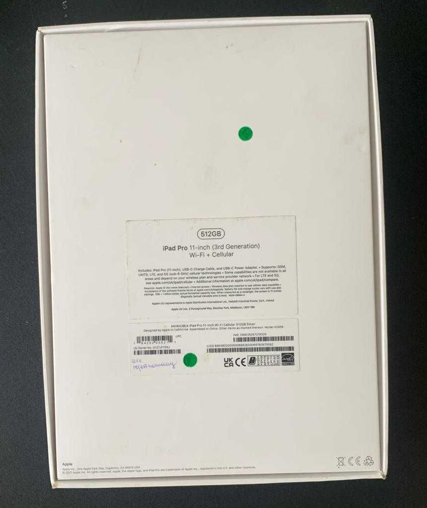 iPad Pro 11" 512GB Cellular 3 generacji