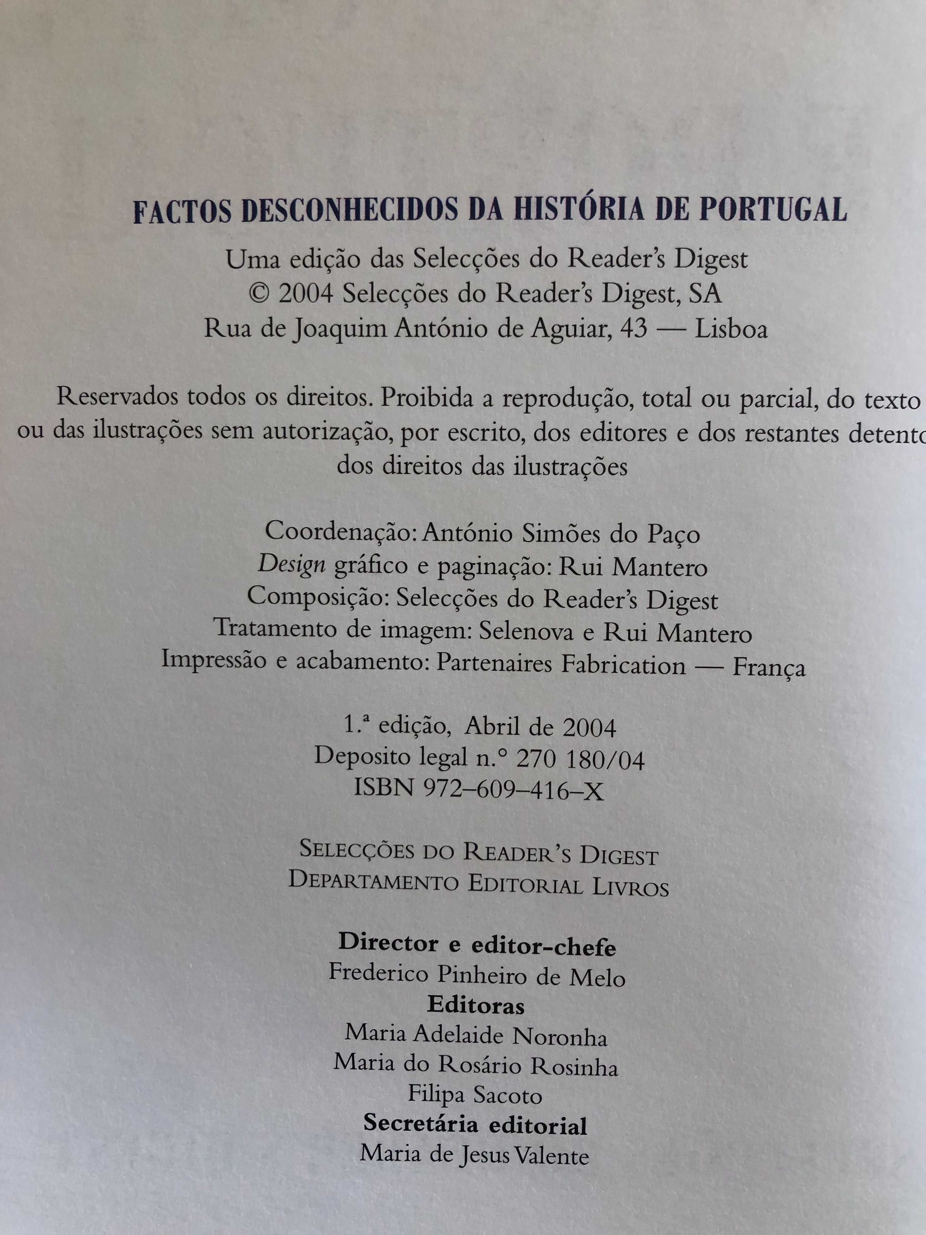 Factos Desconhecidos da História de Portugal