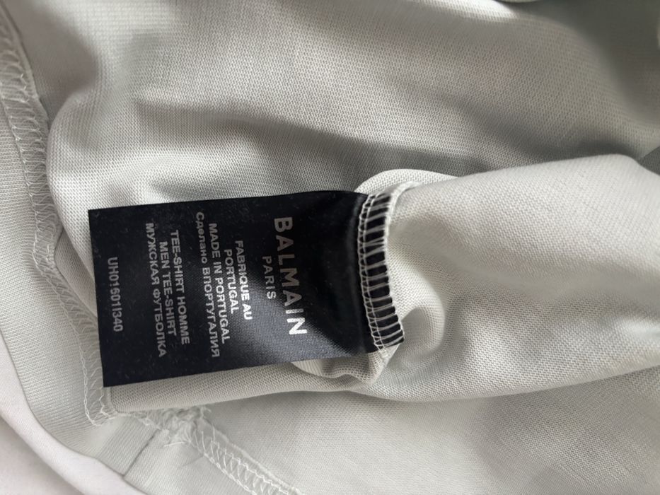 T-shirt balmain rozmiar xs model oversize gruba bawelna 400g mietowy