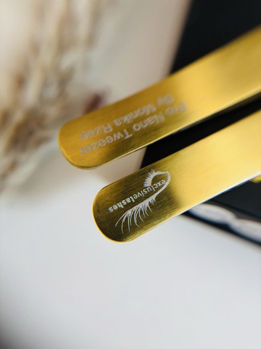 Pesety do przedluzania rzes  Exclusive Lashes zlote