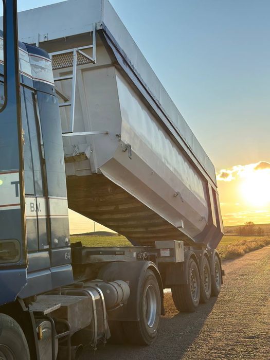 Daf xf 95 380 , полуприцеп самосвал, комплект