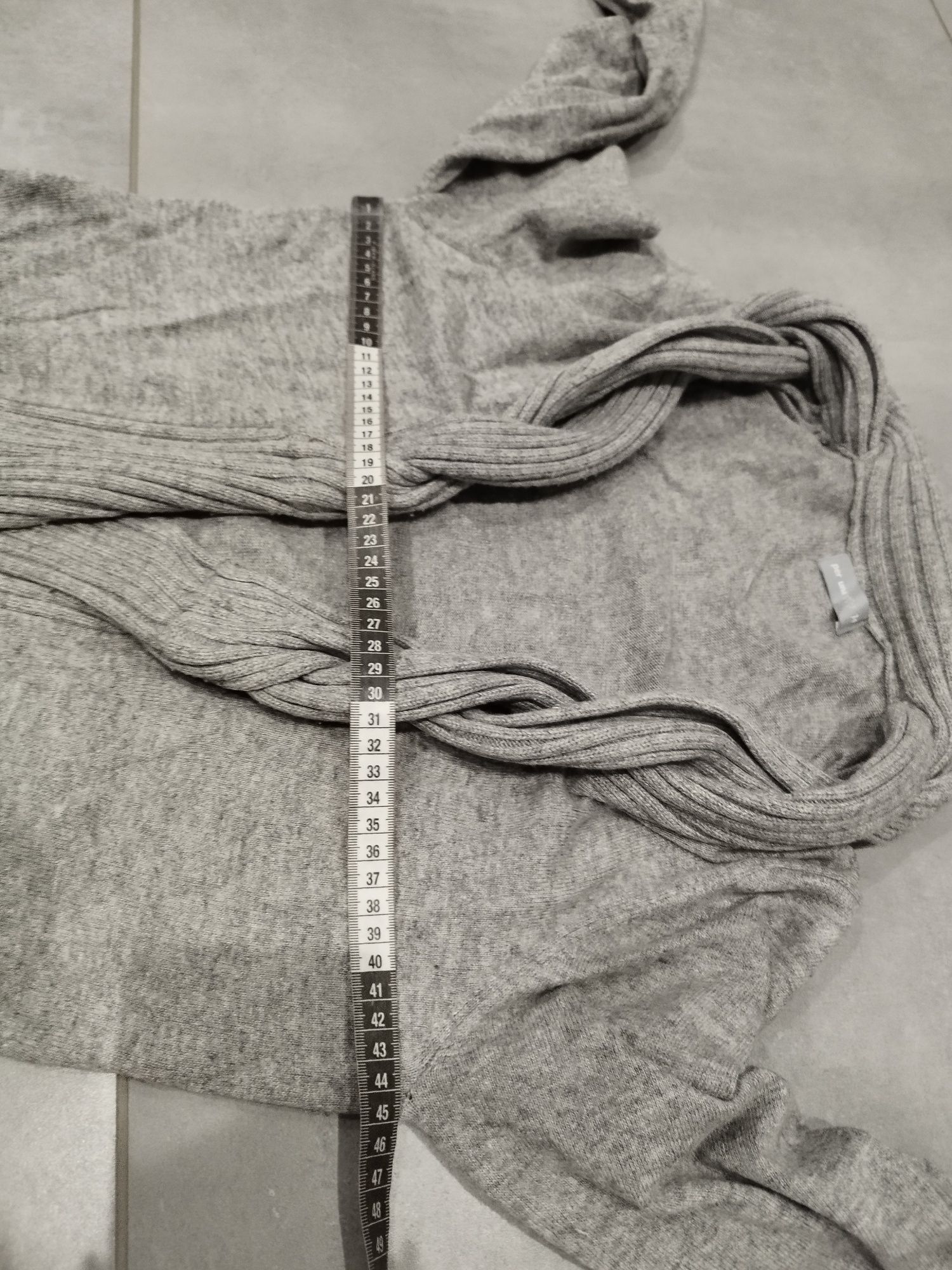 R.42 per Una szary sweterek kardigan długi