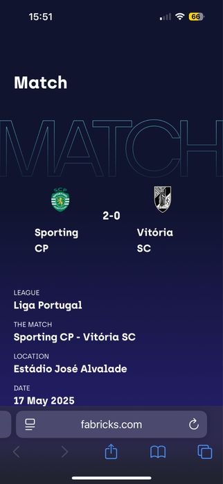 Match Worn Shirt Autografada Sporting Clube de Portugal