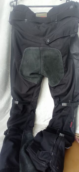 Мотоштаны Polo-tex кожа текстиль черные