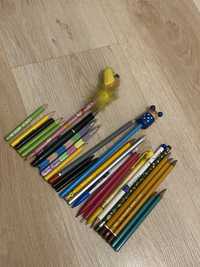 27 ołówków ołówki  kredki pisaki flamastry zestaw do szkoły