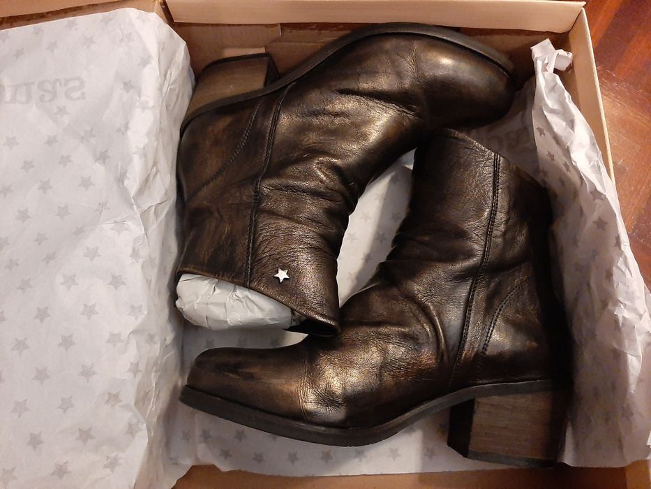 Cubanas bota 37, castanho dourado (Old Gold)