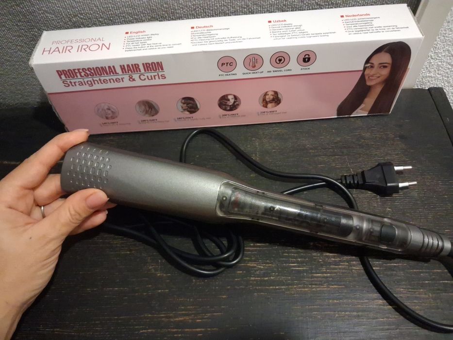 Утюжок паровий для волосся