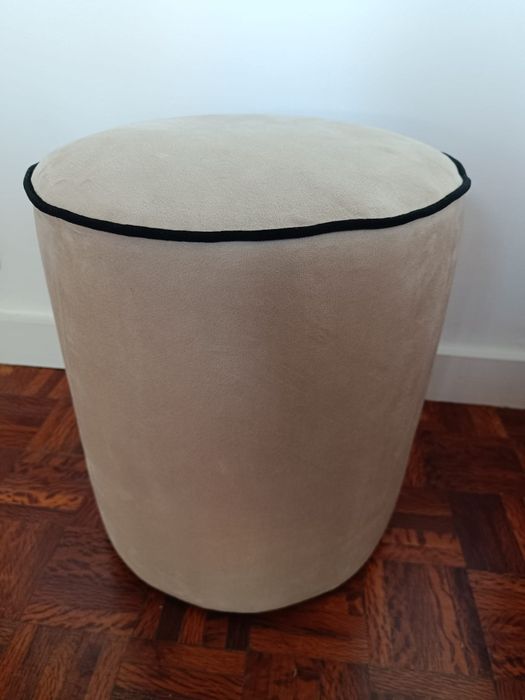 Puff Antoine 34 x 34 x 39 cm Bege Leroy Merlin