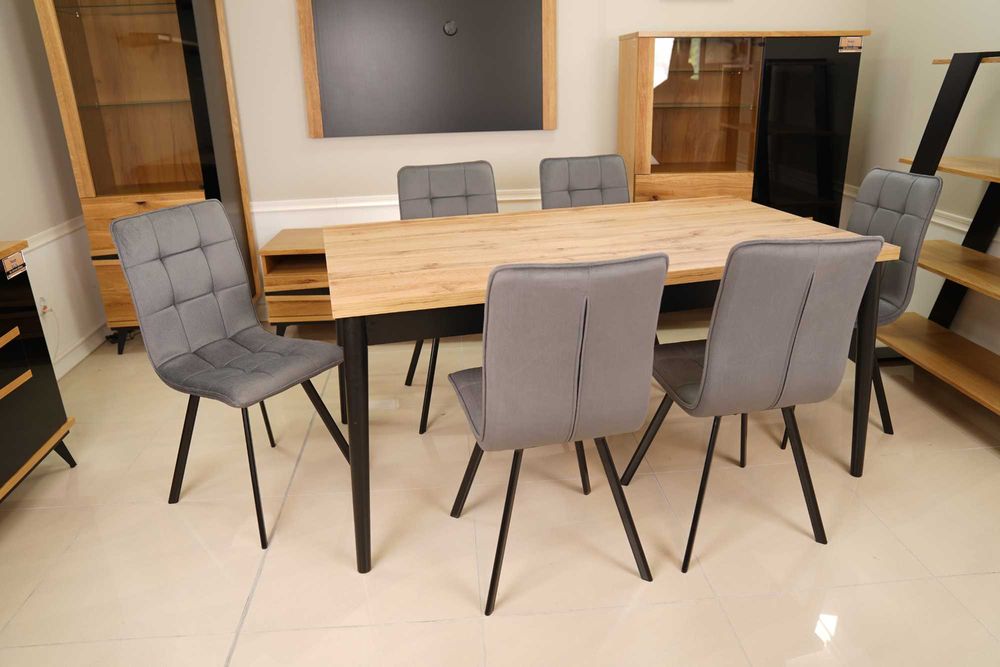 (57WR) Stół st-05 rozkładany + 6 krzeseł orlando solar 96, 1650 zł