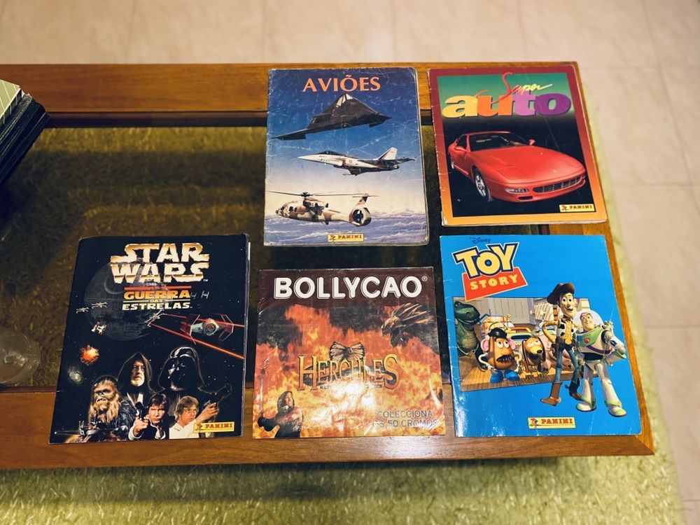 Cadernetas Carros, Aviões, Star Wars, Hércules e Toy Story