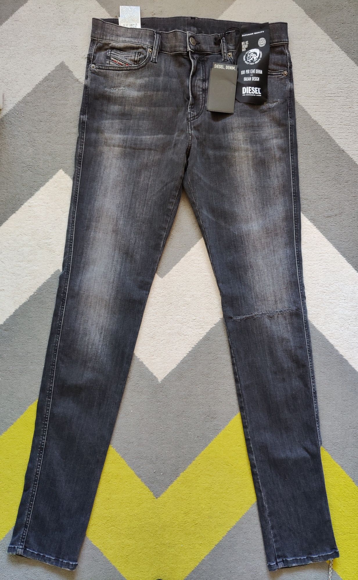 Diesel D-istort-x Jeansy Skinny 069RL 34x34