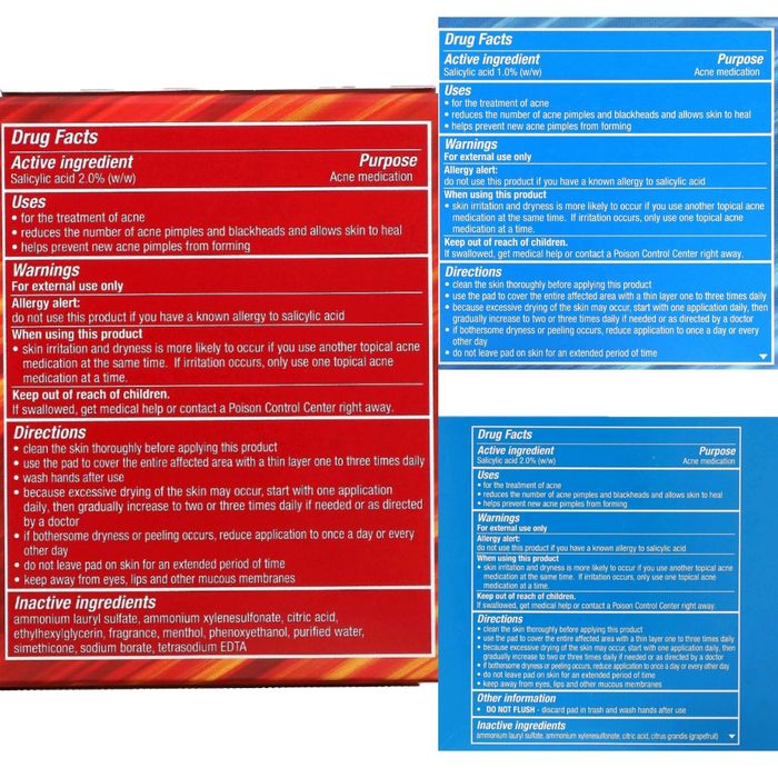 Stridex, Одношаговое средство от угрей