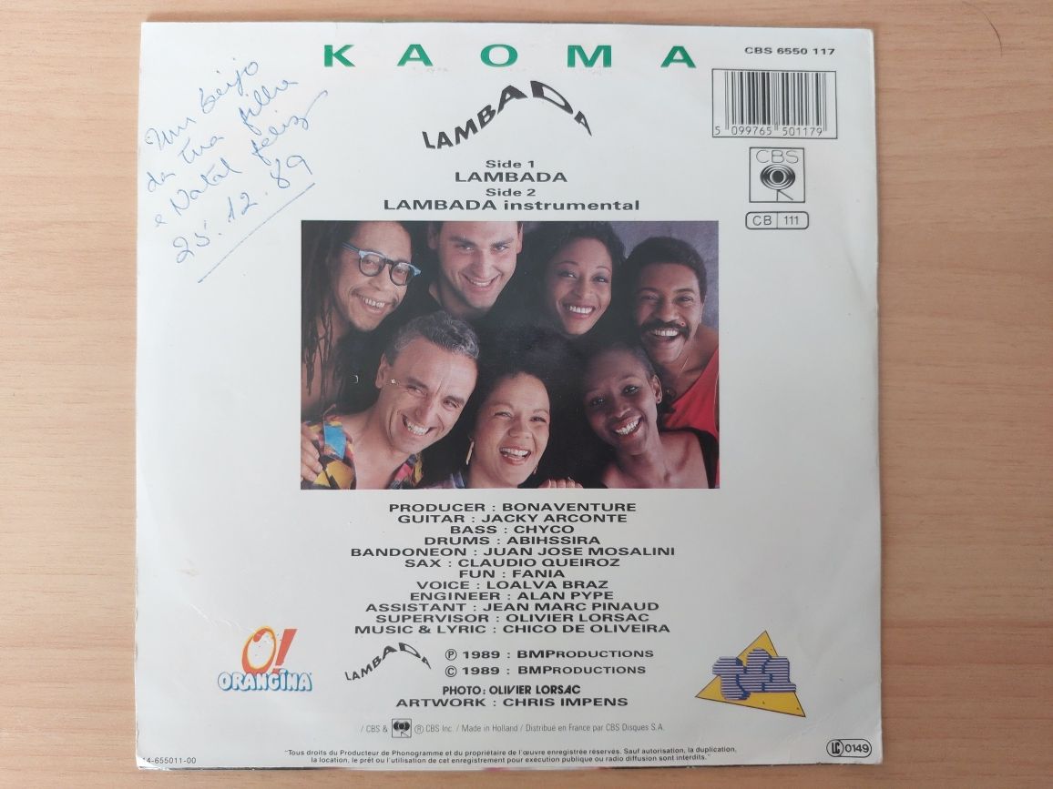 Vinil Single - Kaoma - Lambada 1989