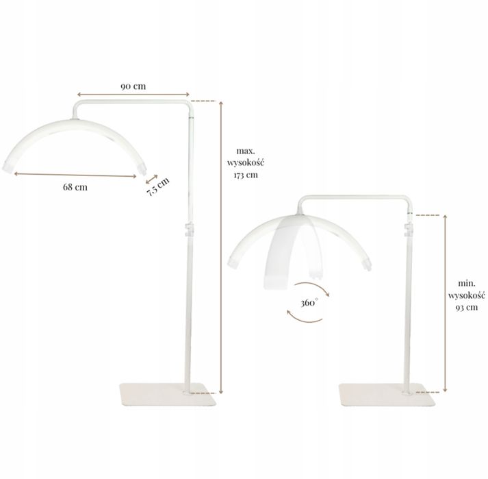Lampa kosmetyczna typu moon jak nowa
