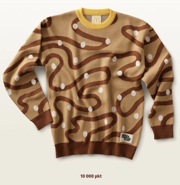 Limitowany sweter drwal unisex, czapka i skarpetki marki McDonald