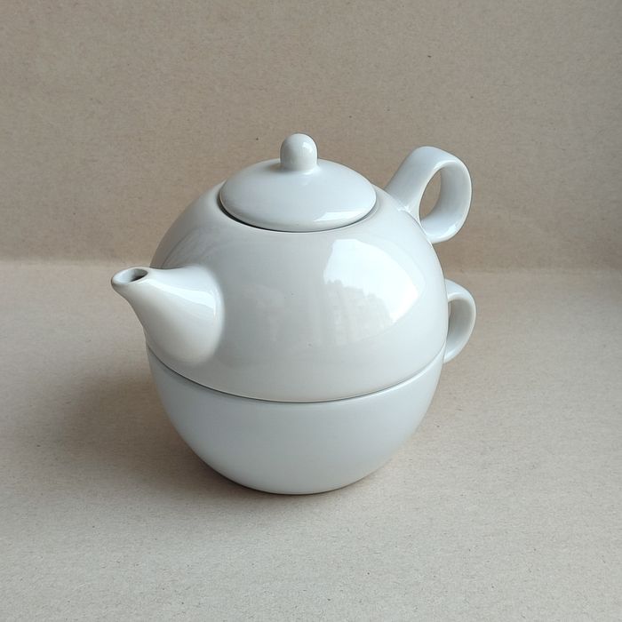 Керамічний чайник і чашка набір