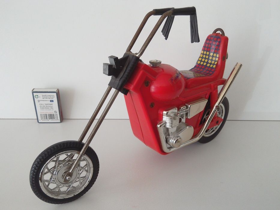 stara zabawka PRL Polska motor 1977 chopper Harley stare zabawki czz