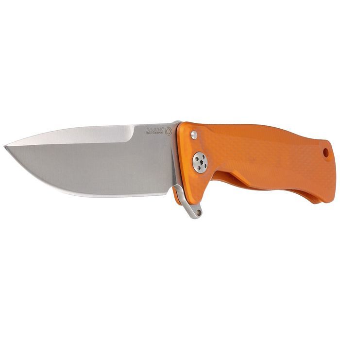 Nóż składany LionSteel SR11A Orange Aluminium, Satin Sleipner by Molle