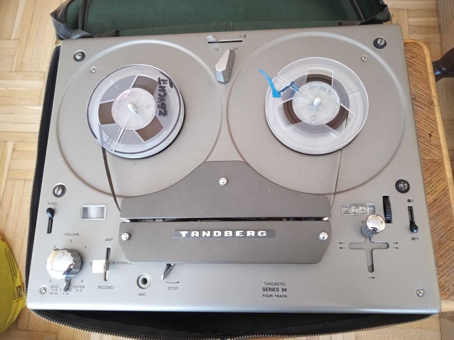 Magnetofon szpulowy Tandberg series 84 plus zestaw taśm Stilon