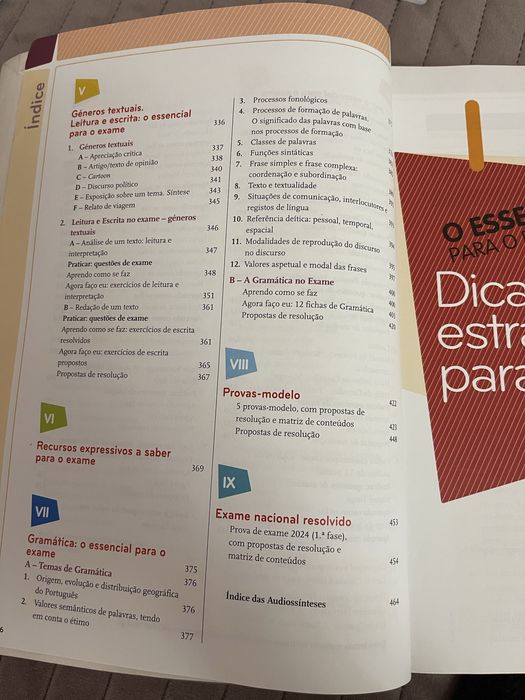Livro de preparação para o exame nacional de português de 12 ano