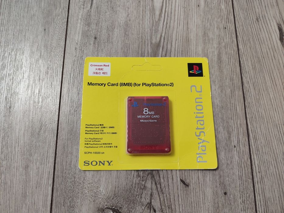 Karta pamięci PS2 Crimson Red # NOWA # PlayStation 2 8mb