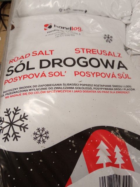 Sól drogowa w workach