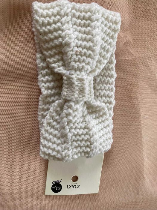 Повязка на голову біла Zuiki