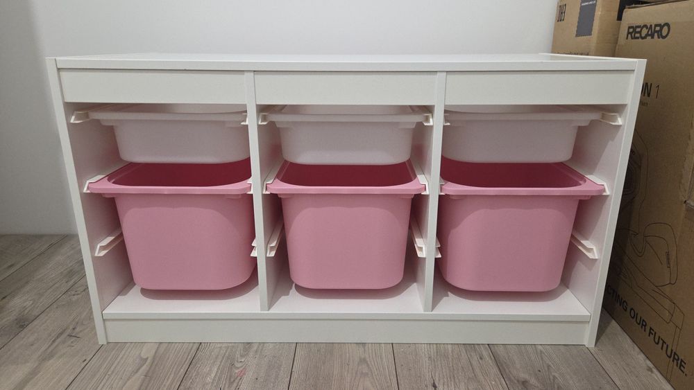 Trofast ikea różowy