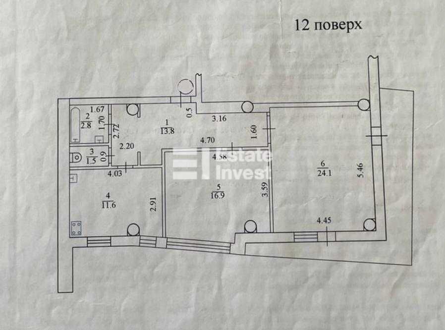 Продам 3 кімн. квартиру на пр. Гагаріна, 41/2.