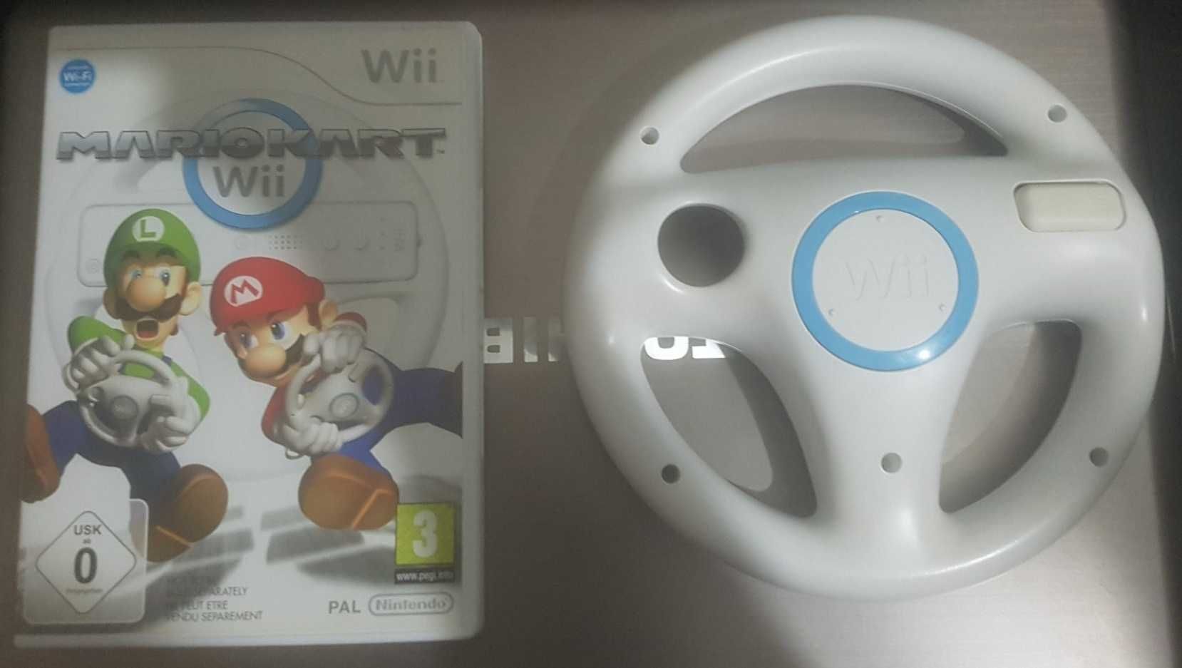 Jogos Mario Kart Wii + Volante e Mario Kart 8