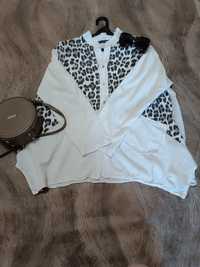 Шикарная оверсайз рубашка с леопардовым принтом