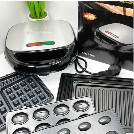 Гриль .Тостер 4 В 1 . Сендвич, Вафелница, Орешница .