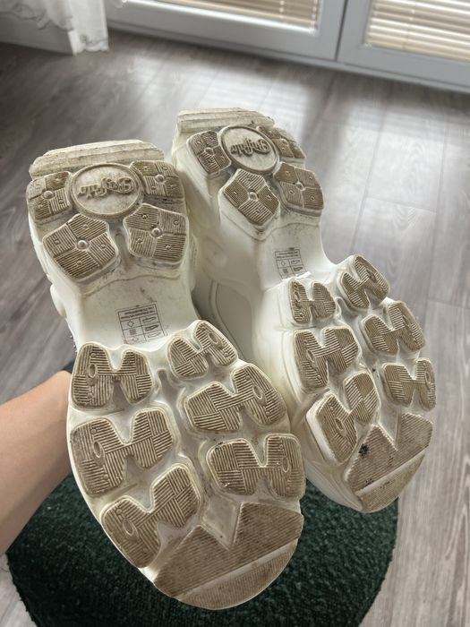 Eleganckie Buty luxury skórzane platform Buffalo Boots Vegan,