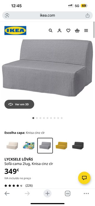 Sofá cama 2 pessoas, pratico