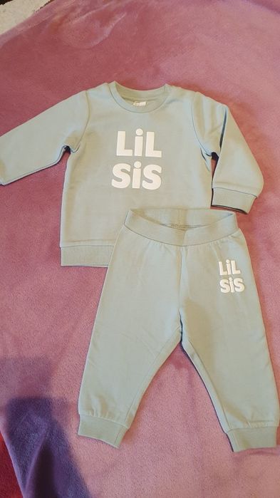 Dres dresik komplet h&m lil sis, little sister r.74