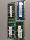 Zestaw 4szt pamieć ram laptop ddr2, ddr3, ddr3l  1gb 2gb 4gb