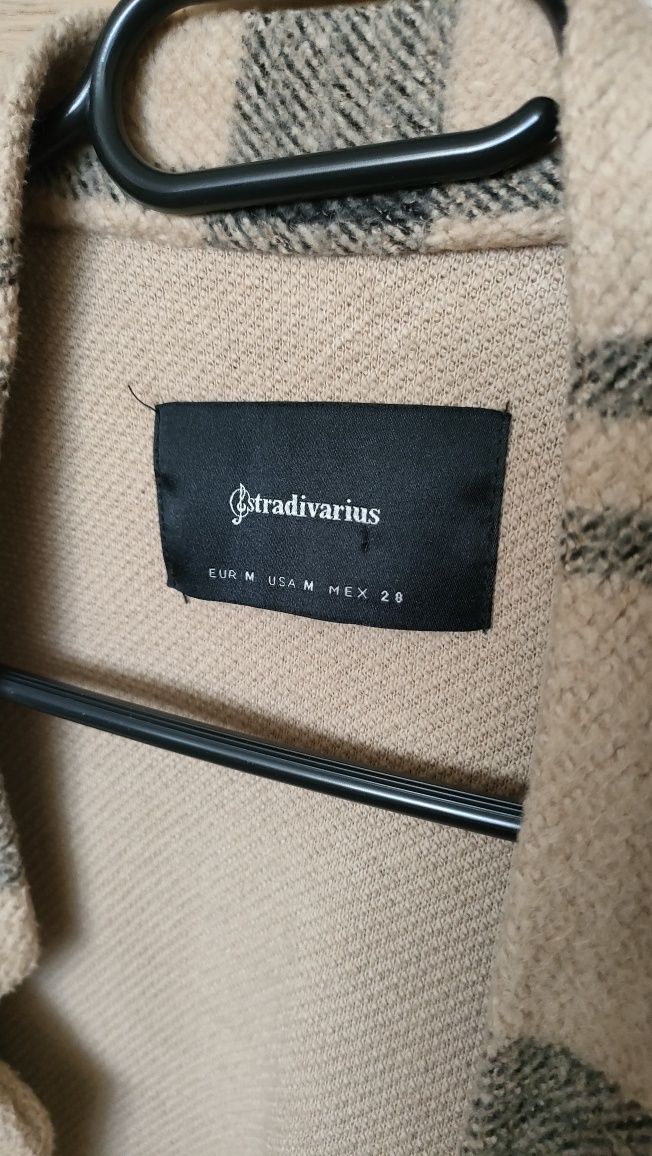 Stradivarius płaszcz damski w kratkę M