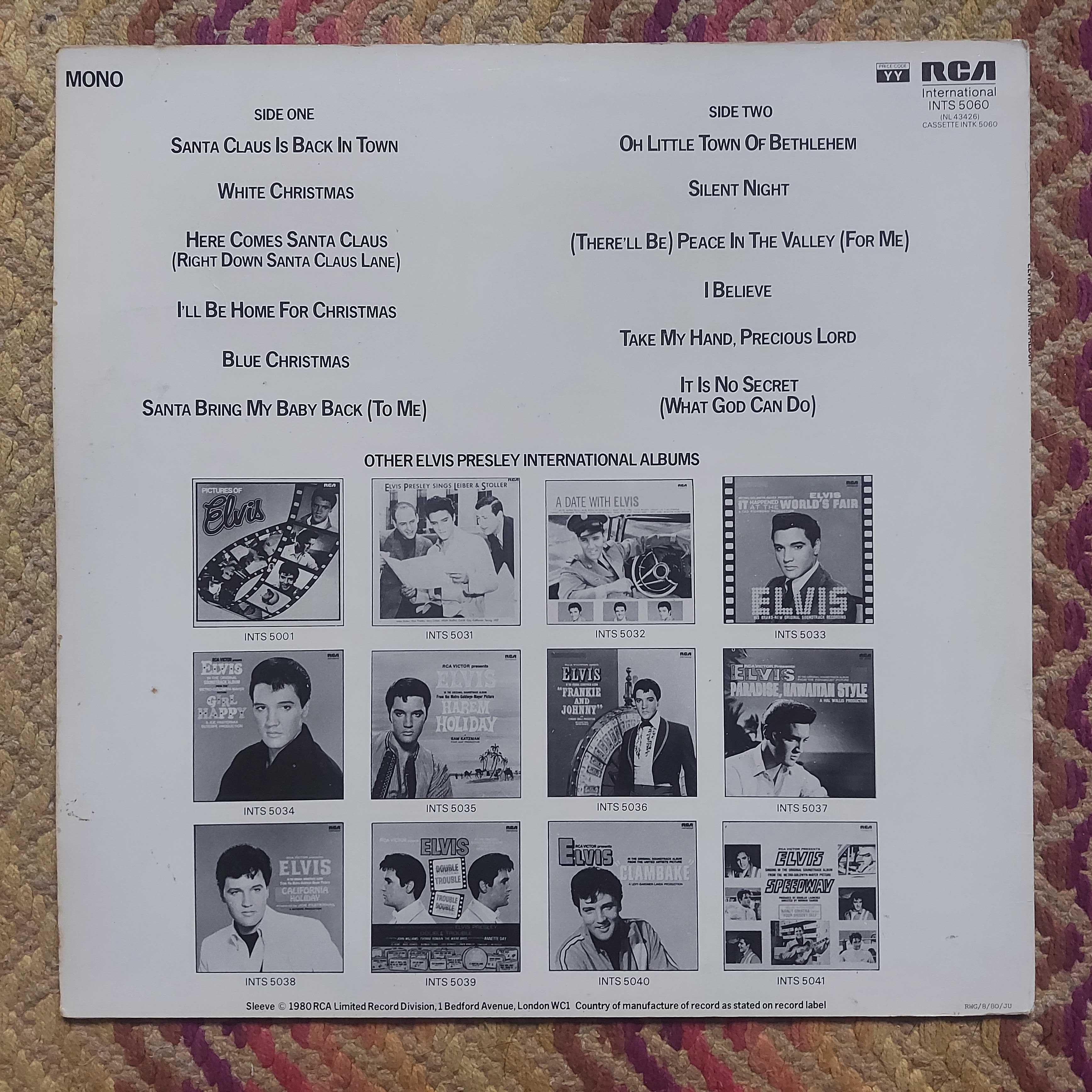 Elvis Presley Elvis' Christmas Album  1980  UK (NM-/EX-)