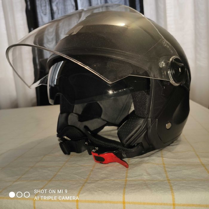 capacete jet viseira tamanho L
