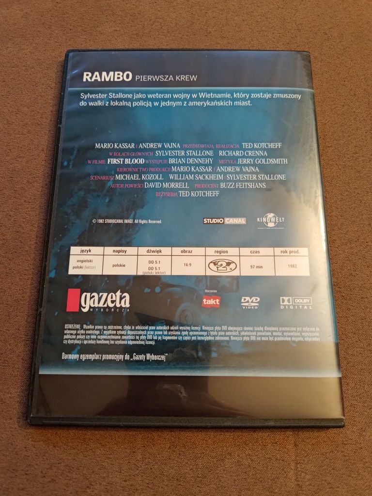 Rambo: Pierwsza krew - film na DVD