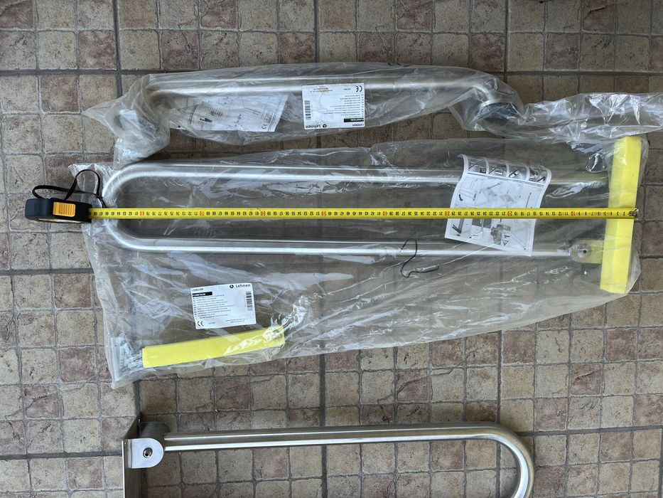 Поручні інвалідні з нержавійки.