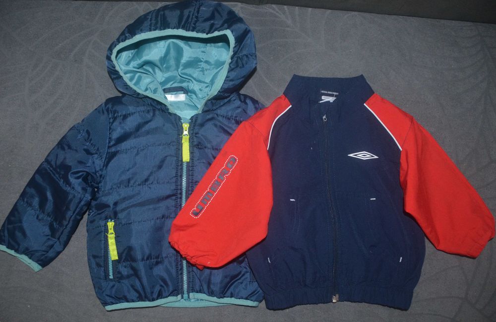 2 Kurtki na jesień/wiosnę Umbro i Pepco rozm.80