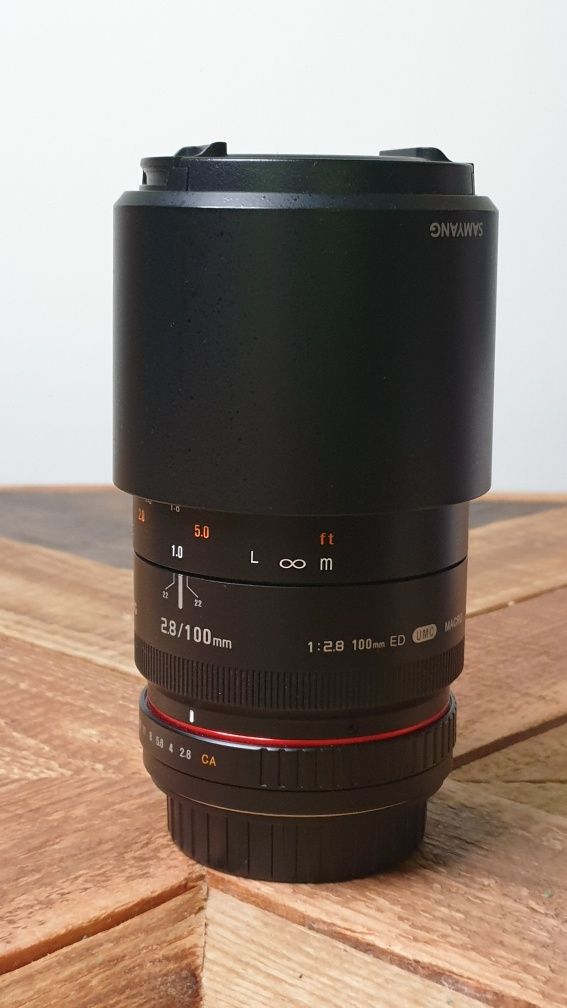 Obiektyw Samyang 100mm f/2.8 macro CANON Faktura