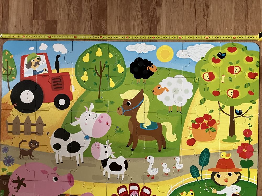 Mega puzzle dla dzieci farma
