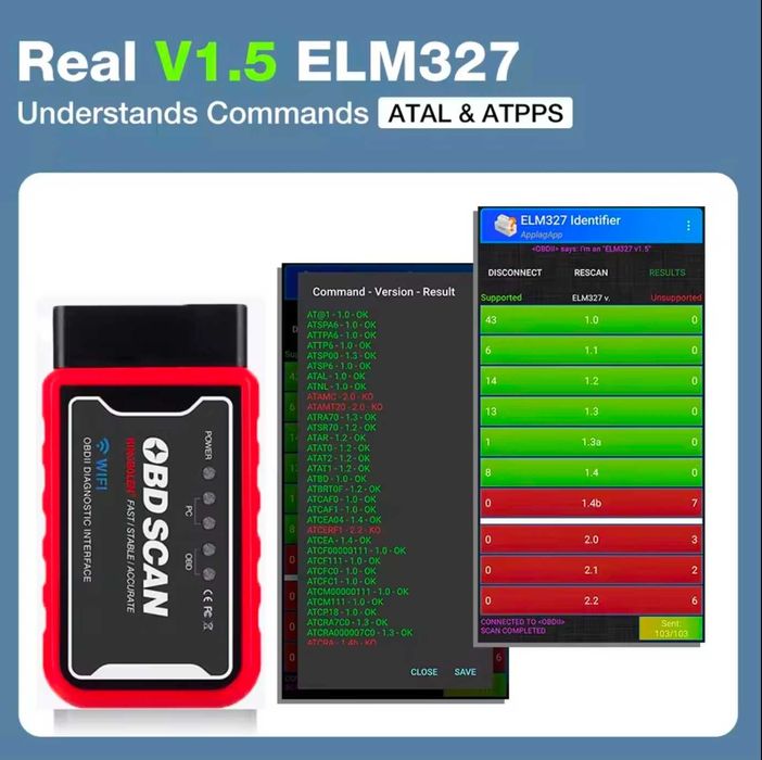 KINGBOLEN OBDSCAN Interfejs Diagnostyczny OBD2 WIFI