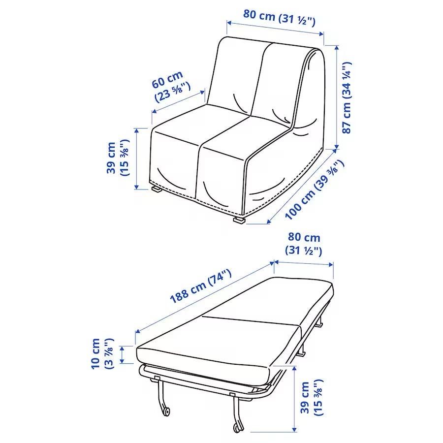 Sofá cama IKEA Lycksele Murbo