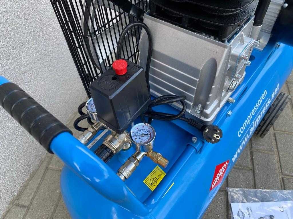 Kompresor dwutłokowy AirPress HL 340-90 Pasek 3kM 90L