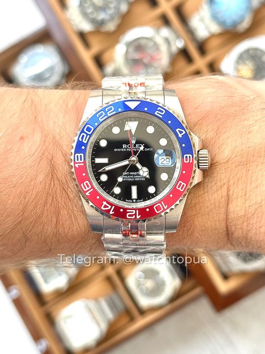 Годинник Rolex GMT-Master II Pepsi часы Ролекс