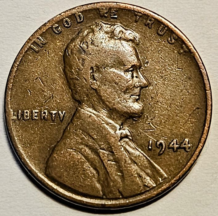 1 one Lincoln Cent 1944 USA Wheat Penny 3.0 g !